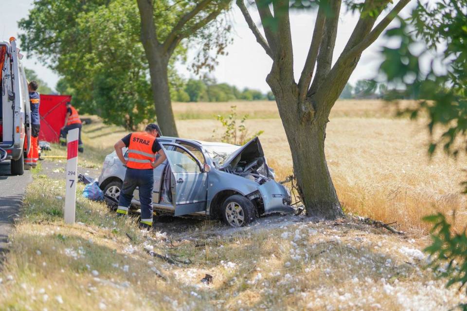 wypadek-samochod-drzewo-straz
